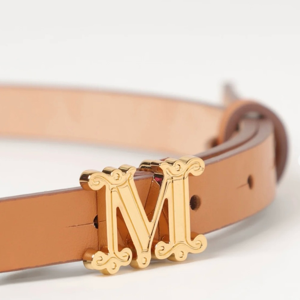 Brand New Max Mara Monogram leather belt L